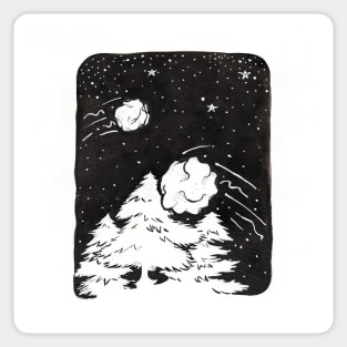 Snowball Fight Sticker